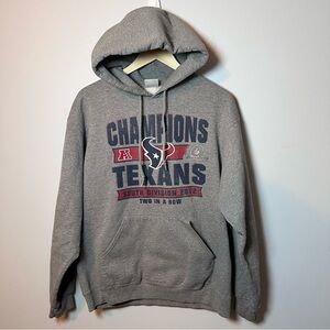 Houston Texans 2012 AFC South Division Champions Hoodie Men’s M Gray Sweatshirt